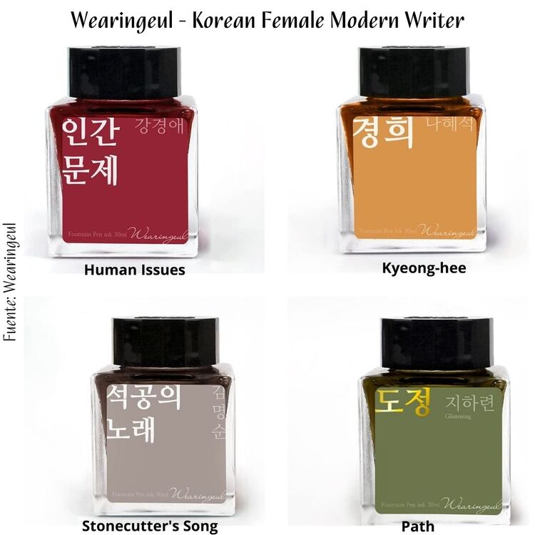 marcas coreanas tintas para pluma